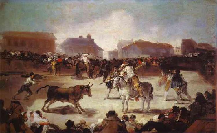 Francisco Jose de Goya A Village Bullfight china oil painting image